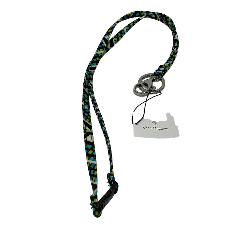 Vera Bradley Breakaway Lanyard and Loop Keychain Rain Forest Set NEW